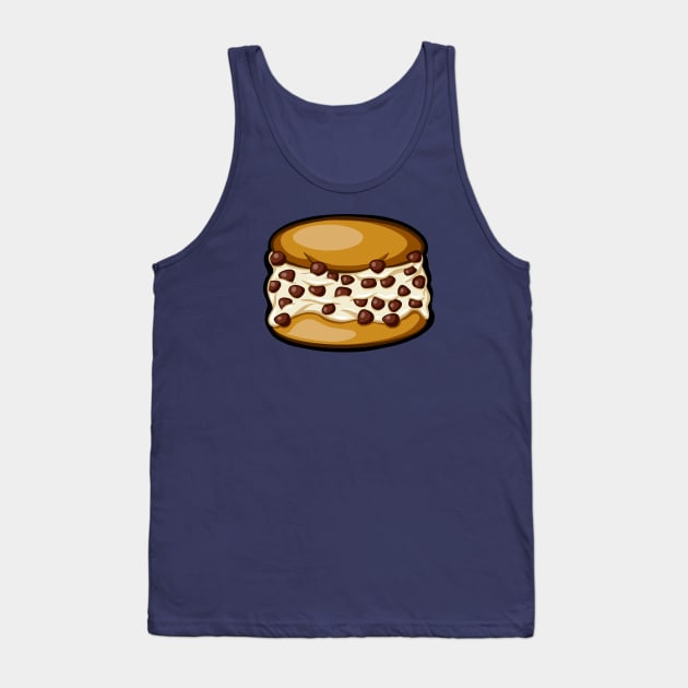 Chocolate Chip Ice Cream Sandwich Tank Top by reginarennart